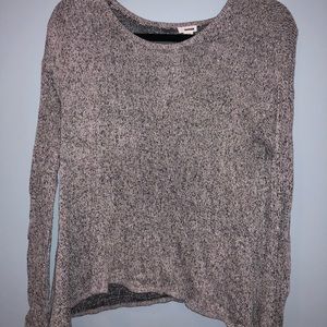 Super soft black and white sweater